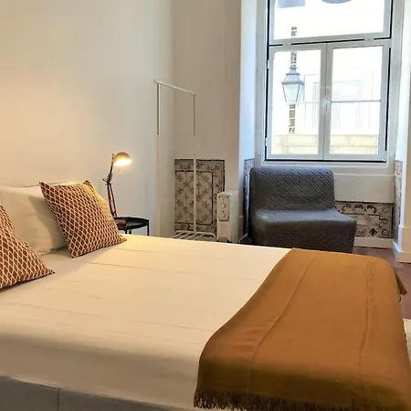 Sj1d+e Heart Of Baixa New A/c Spacious 2 Apts 5br2ba Лісабон