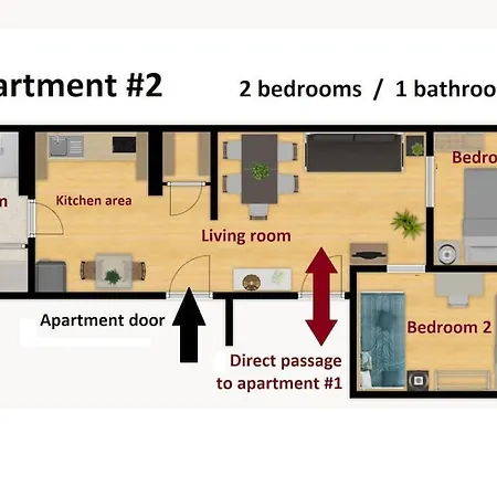 Lägenhet Sj1d+e Heart Of Baixa New A/c Spacious 2 Apts 5br2ba Lisboa