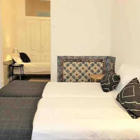 Sj1d+e Heart Of Baixa New A/c Spacious 2 Apts 5br2ba ליסבון